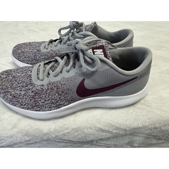 Nike Flex Contact Gray & Purple Running Sneakers Women Size 10 - Picture 1 of 5